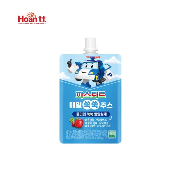 Nước Ép Táo Và Củ Dền Hữu Cơ Lotte - Hộp 10 gói